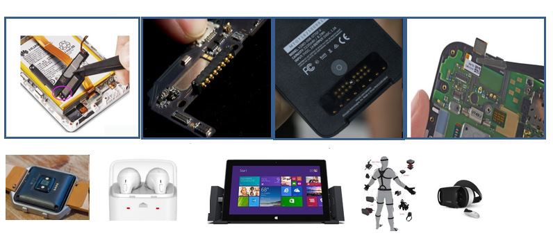 Đầu nối chân Pogo áp dụng cho các thiết bị thông minh