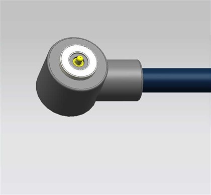 Cáp từ góc đơn-PIN Vòng phải{1}}